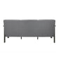 Wiston 72 Inch Sofa Soft Gray Polyester Dark Gray Solid Rubberwood By Casagear Home BM313120