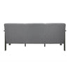 Wiston 72 Inch Sofa Soft Gray Polyester Dark Gray Solid Rubberwood By Casagear Home BM313120