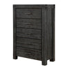 Pim 56 Inch Tall Dresser Chest 5 Drawers with Metal Handles Graphite Gray BM313252