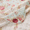 Rosle 50 x 60 Quilted Throw Blanket with Fill Rose Flowers Multicolor By Casagear Home BM313268