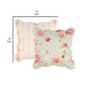 Rosle 18 Inch Set of 2 Accent Pillows Cotton Polyester Multicolor Floral By Casagear Home BM313269