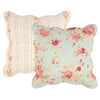 Rosle 18 Inch Set of 2 Accent Pillows, Cotton, Polyester, Multicolor Floral By Casagear Home