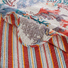 Wade 50 x 60 Quilted Throw Blanket with Fill, Corals and Seashells Design By Casagear Home