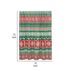 Live 72 x 72 Inch Microfiber Shower Curtains, Festive Winter Print By Casagear Home
