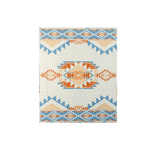 Diamond Throw Blanket | 50 x 60 | Quilted | Festive Multicolor Print