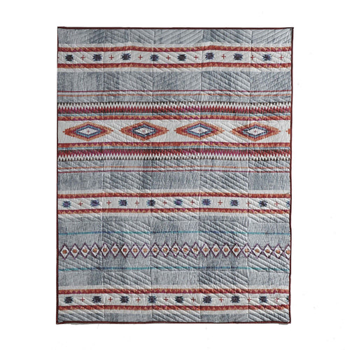 Pimi Throw Blanket | 50 x 60 | Quilted | Boho Southwest Style