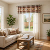 Pimi 16 x 84 Window Valance, Metallic Grommet, Southwest Print, Bronze By Casagear Home