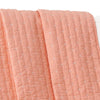 Xumi 50 x 60 Inch Quilted Throw Blanket Channel Details Coral Pink By Casagear Home BM313292