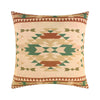 Kip 18 Inch Throw Pillow, Geometric Southwest Motifs, Natural Brown Finish By Casagear Home