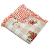 Lire 50 x 60 Inch Quilted Throw Blanket with Fill, Windflower Print, Red By Casagear Home