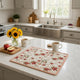 Lire Throw Blanket | 50 x 60 | Quilted | Windflower Print | Red