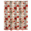 Lire 72 x 72 Inch Shower Curtain Ruffled Rows Floral Print Multicolor By Casagear Home BM313310