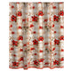 Lire 72 x 72 Inch Shower Curtain Ruffled Rows Floral Print Multicolor By Casagear Home BM313310