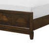 Nibo Queen Size Platform Bed Modern Rustic Walnut Brown Solid Wood By Casagear Home BM313313