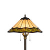 Dio 62 Inch Floor Lamp Colorful Tiffany Style Stained Glass Bronze Resin By Casagear Home BM313389