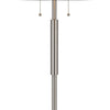 Kio 61 Inch Floor Lamp Modern Tiffany Style Stained Glass Silver Metal By Casagear Home BM313391