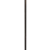 62 Inch Floor Lamp, Down Arc Shade Tiffany Style Stained Glass, Bronze By Casagear Home