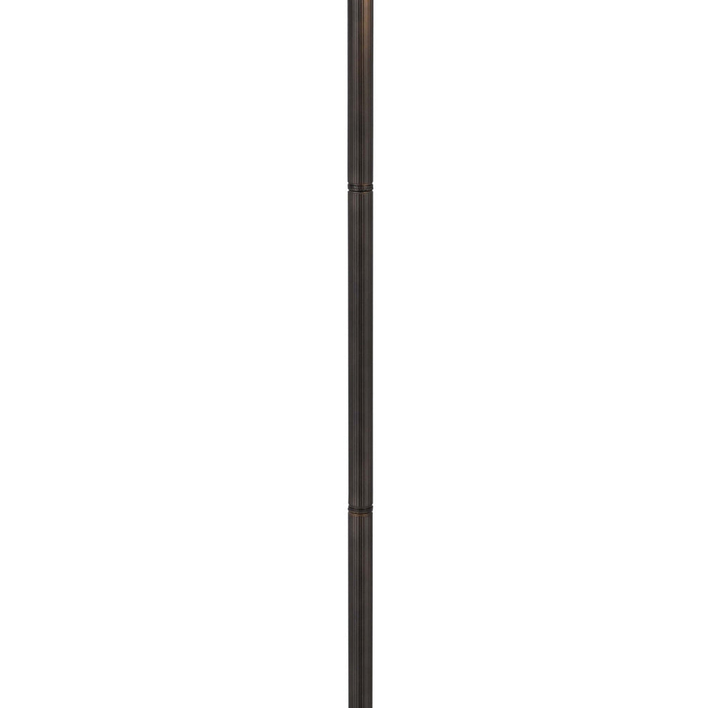 62 Inch Floor Lamp Down Arc Shade Tiffany Style Stained Glass Bronze By Casagear Home BM313395