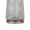 34 Inch Table Lamp Set of 2 White Shade Glass Vase Shape and Metal Base By Casagear Home BM313398