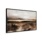 35 x 60 Inch Wall Art Hand Painted Abstract Landscape Black Brown Finish By Casagear Home BM313405