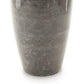 Rock 16 Inch Vintage Flower Vase Home Decor Antique Gray Metal Finish By Casagear Home BM313406