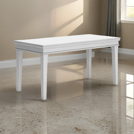 Ashley Kyni 63" Home Office Desk, Rectangular, White Pine Wood