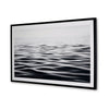 37 x 63 Wall Art Decor Waterscape Wrapped Canvas D Ring Black White By Casagear Home BM313414