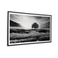 47 x 87 Wall Art Decor, Landscape, Wrapped Canvas, D Ring, Black, White  By Casagear Home