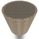 Ashley 22’’ Outdoor End Table Handwoven Resin Wicker Beige Brown BM313427