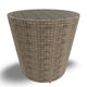 Ashley 22’’ Outdoor End Table Handwoven Resin Wicker Beige Brown BM313427