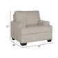 Roy 39 Inch Accent Armchair Angular Arms Plush Light Gray Polyester By Casagear Home BM313438