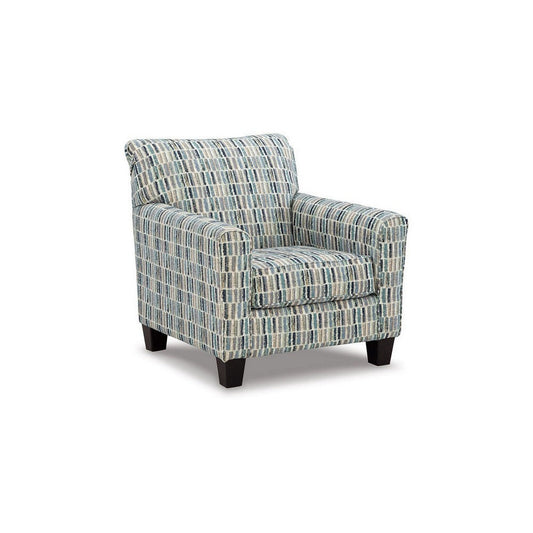 Zyan 37 Inch Accent Armchair, Cushioned, Beige Gray Polyester Pattern By Casagear Home