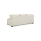 Zyan 92 Inch Sofa with 4 Accent Pillows Beige Chenille Polyester By Casagear Home BM313445