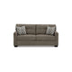 Ashley Joey 75’’ Sofa with 2 Accent Pillows Tufted Brown Polyester BM313471