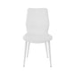 Rura 25 Inch Dining Chair Set of 2 Diamond Quilted White Faux Leather By Casagear Home BM313482