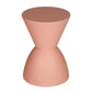 Niya 17 Inch Side End Table Round Top Pedestal Base Indoor Outdoor Pink By Casagear Home BM313506