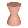 Niya 17 Inch Side End Table Round Top Pedestal Base Indoor Outdoor Pink By Casagear Home BM313506