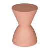 Niya 17 Inch Side End Table Round Top Pedestal Base Indoor Outdoor Pink By Casagear Home BM313506