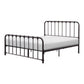 Ethan Queen Size Bed Classic Open Slatted Metal Frame Design Dark Bronze By Casagear Home BM313597