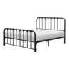 Ethan Queen Size Bed Classic Open Slatted Metal Frame Design Dark Bronze By Casagear Home BM313597