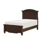 Eso Full Bed Camelback Arched Headboard Brown Okume Veneer Solid Wood By Casagear Home BM313617