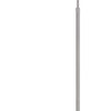Kime 44-58 Inch Floor Lamp, Adjustable Height, LED, Brushed Steel Finish By Casagear Home