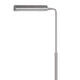 Kime 44-58 Inch Floor Lamp Adjustable Height LED Brushed Steel Finish By Casagear Home BM313619