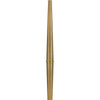 62 Inch Floor Lamp with White Drum Shade Marble Base Crystal Brass By Casagear Home BM313623