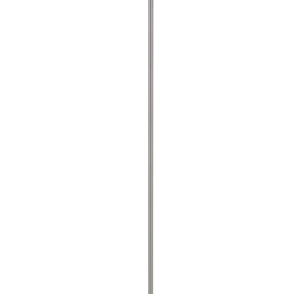 Sie 59 Inch Floor Lamp Aqua Blue Linen Shade Round Base Silver Metal By Casagear Home BM313634