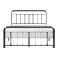 Ryan Queen Platform Bed Slatted Headboard Footboard Black Metal Frame By Casagear Home BM314225