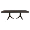 Stoe 76-96" Dining Table, Extendable, Pedestal Base, Brown by Casagear Home