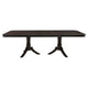 Stoe 76-96" Dining Table, Extendable, Pedestal Base, Brown by Casagear Home