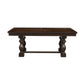 Tesy 76-96 Inch Dining Table Extendable Rectangular Dark Oak Brown Wood By Casagear Home BM314248