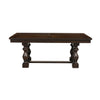 Tesy 76-96 Inch Dining Table Extendable Rectangular Dark Oak Brown Wood By Casagear Home BM314248